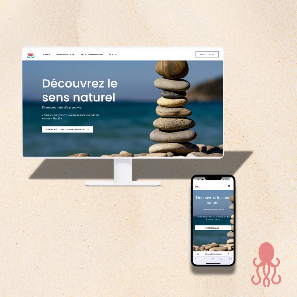 Création de site pour le sens bien être