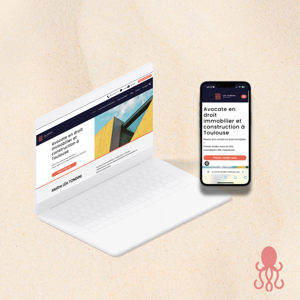 Portfolio creation de site pour Léa Tondini